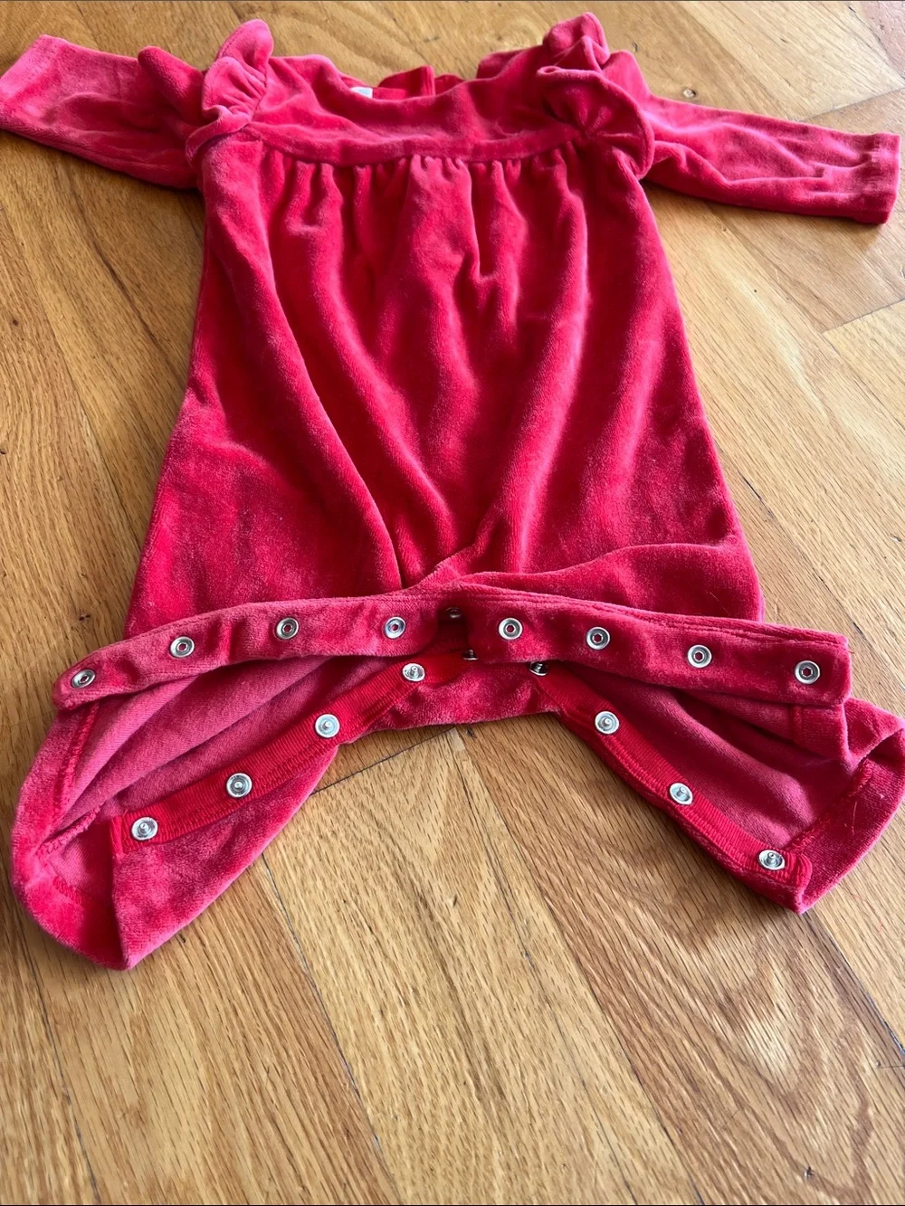 Ralph Lauren Velour A-Line Dress & Ruffled Coverall Baby Girl Size 3 Months